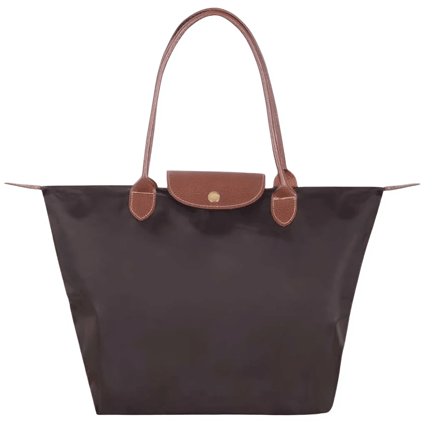 Oxforte – Elegant Axelväska i Oxfordtyg och Läderdetaljer