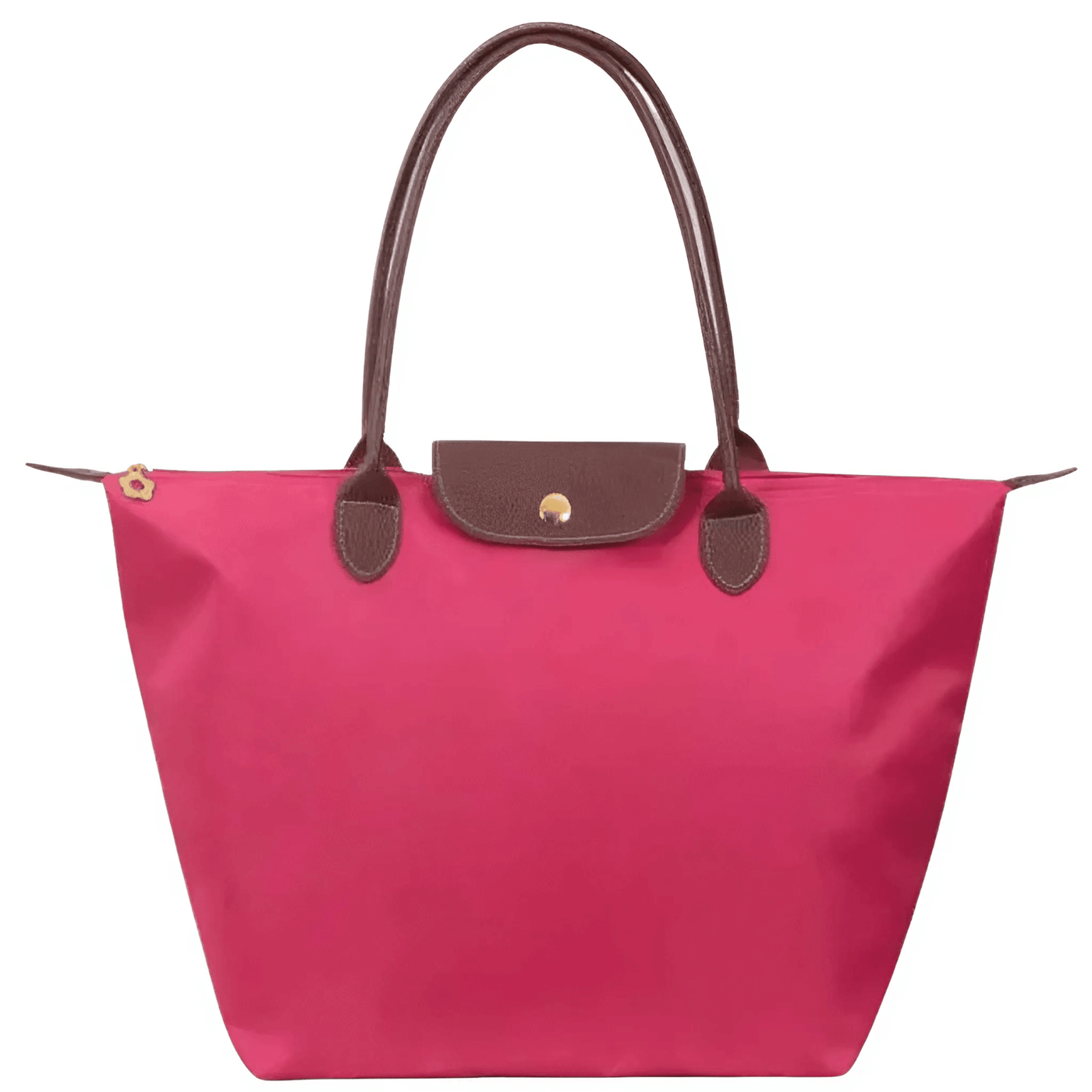 Oxforte – Elegant Axelväska i Oxfordtyg och Läderdetaljer