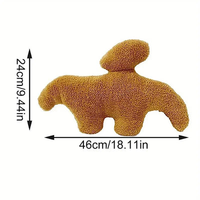 DinoNuggi – plyschkudde i form av Dino Nugget